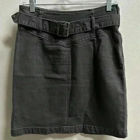 Free People Dresses & Skirts - Anthropologie Free People Livin’ It Up Belted Denim Pencil Skirt Women’s 10